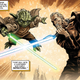Yoda stages a mock duel with his former Padawan in a flashback to Dooku’s time as a Jedi in the Age of Republic comic series.